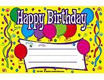 Student  Awards-Happy Birthday Teaching Supplies