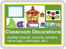 Classroom Decorations, Accents, Bulletin Boards, Borders