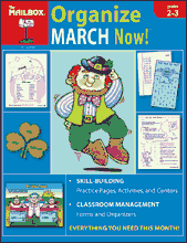 second - third grade organize March now educational material