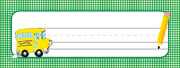 Desk Nameplate Classroom Supplies Schoolbus