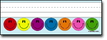 smiley faces desk nameplates